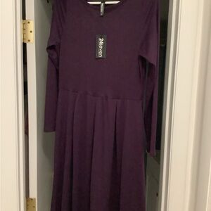 Seven7 Deep Purple Casual ladies Dress